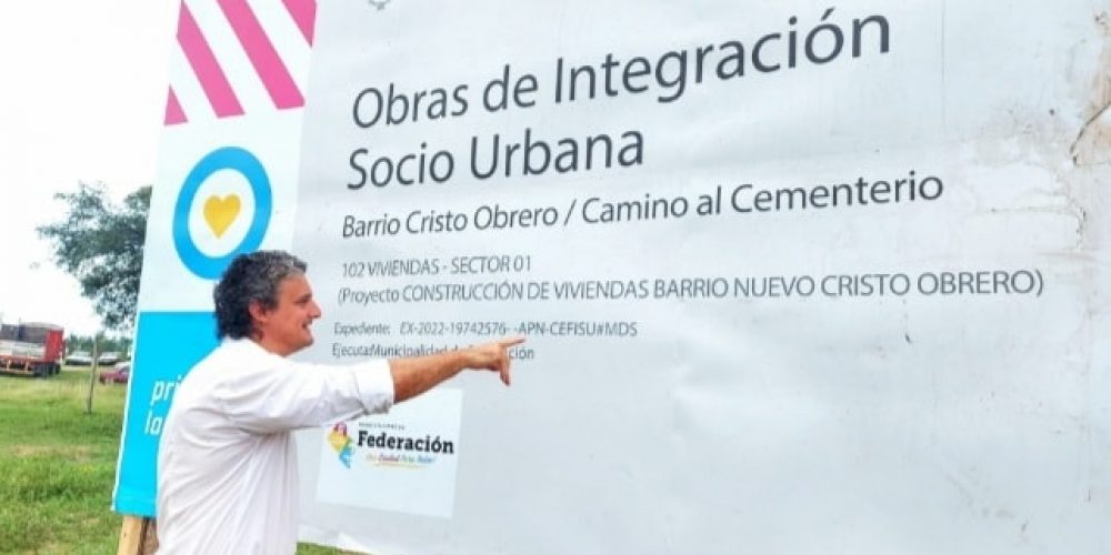 Se abrirá la Licitación para mejorar las condiciones del Barrio Cristo Obrero de Federación