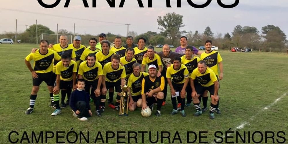 Los Canarios son los campeones del Torneo de Fútbol Seniors