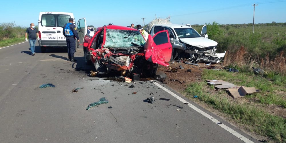 Choque frontal en Los Conquistadores: falleció el conductor de una de las camionetas involucradas