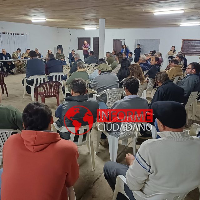 La preocupación por hechos delictivos en zonas rurales convocó a autoridades policiales, legisladores y productores