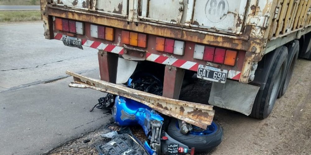 Autovía 14: Siniestro vial de una moto conducida por un chajariense