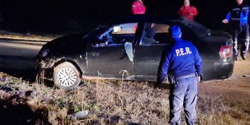 Un automóvil cayó a una zanja de la Ruta Nacional 14 y su conductor fue hospitalizado