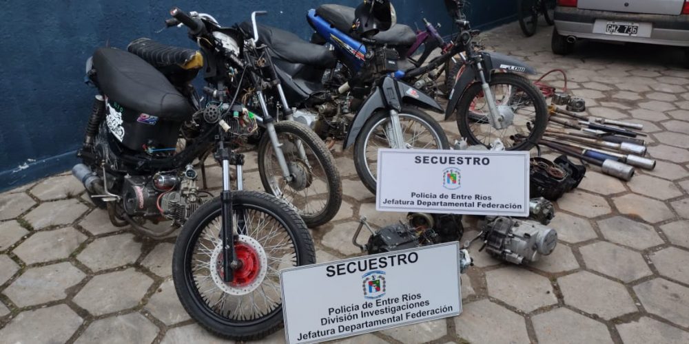 Se secuestraron motocicletas preparadas para realizar picadas