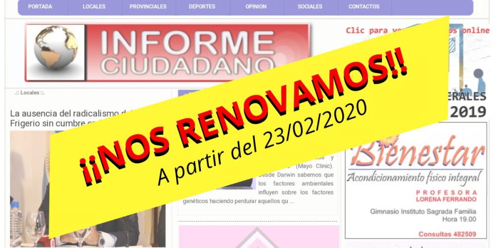 #INFORMECIUDADANO SE RENUEVA !!!