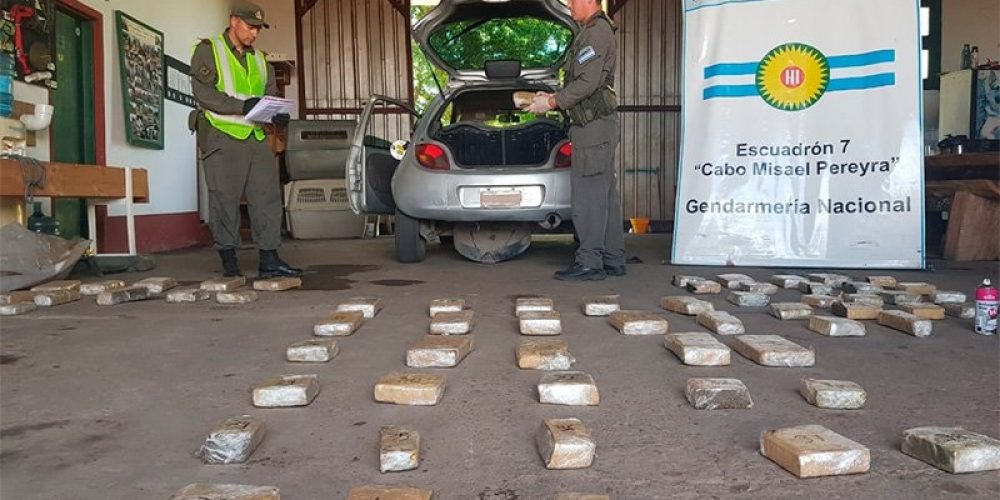 Secuestraron 166 kilos de droga en la Ruta 14