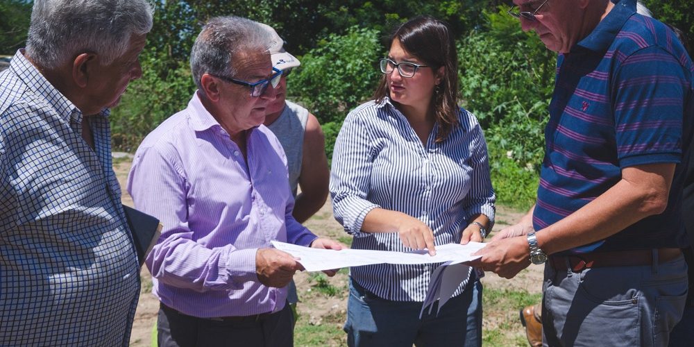 Benedetto recorrió la obra de CAFESG en el barrio Pompeya Sur de Concordia