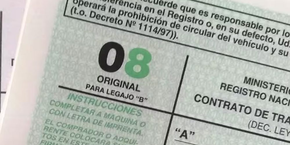 El Gobierno eliminará el 40% de los registros del automotor y la cédula azul