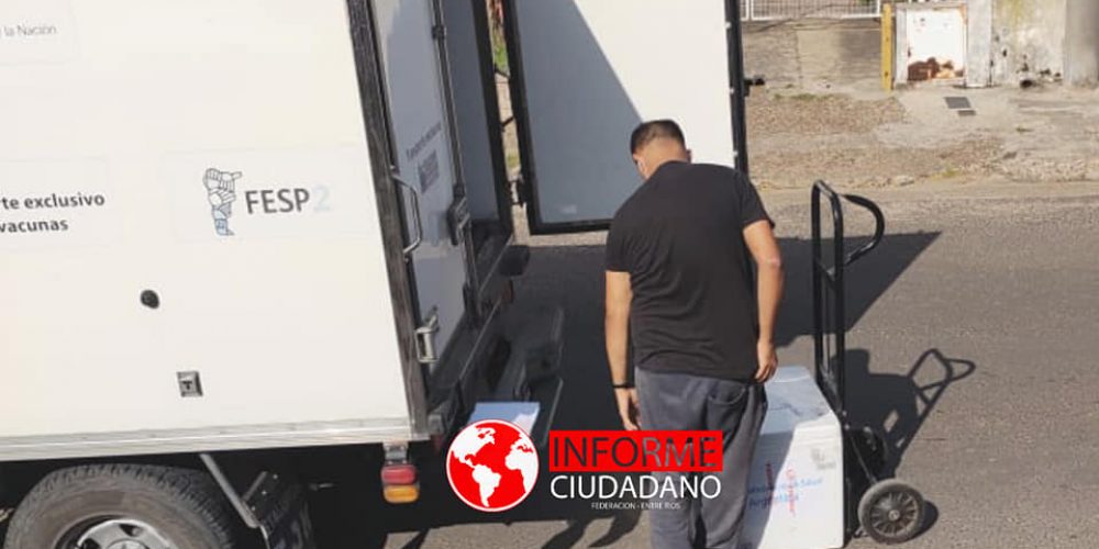 Llegaron las vacunas contra el COVID-19 a Federación