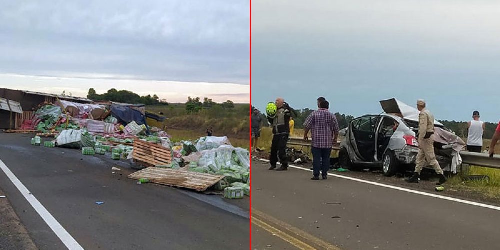 Identificaron a mujeres fallecidas tras chocar auto con camión en la Ruta 14