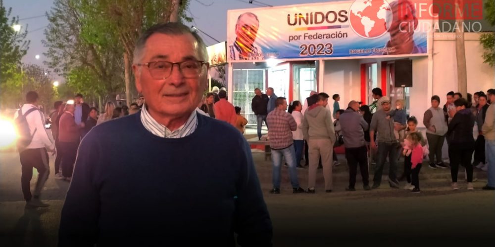 Cecco abrió su local de campaña