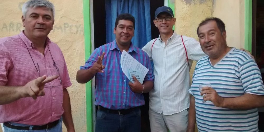 Miguel Cattani recorre el Departamento llevando su propuesta por lo cual visitó San Jaime