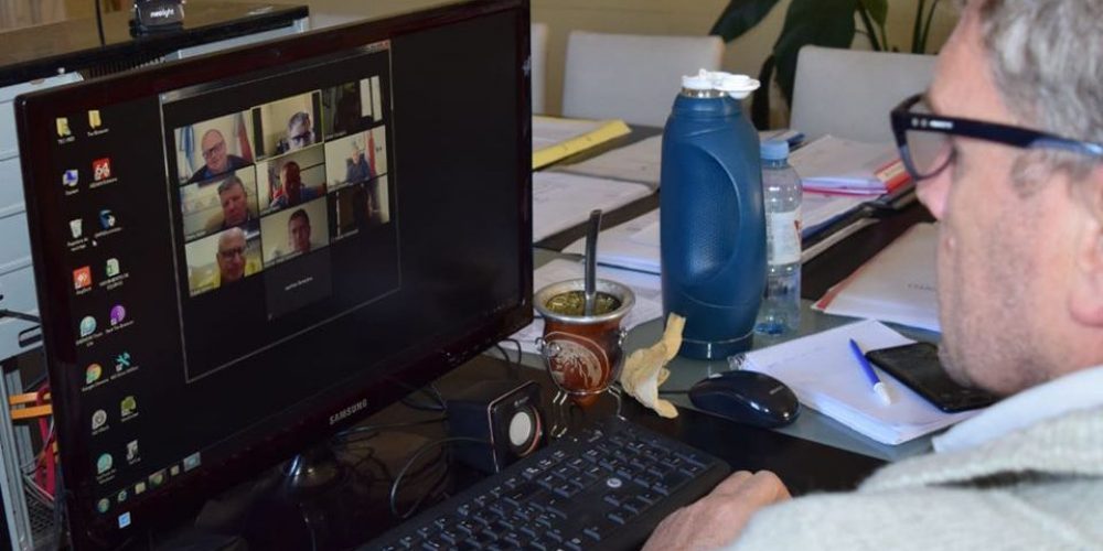 Galimberti participa de una videoconferencia con directivos de CAFESG para analizar el Plan de Obras 2021