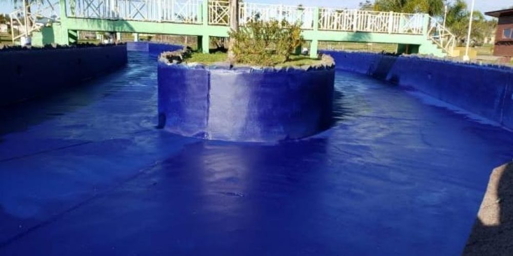 Solicitan conocer detalles sobre los colores de pinturas utilizados en piletas del Parque Termal