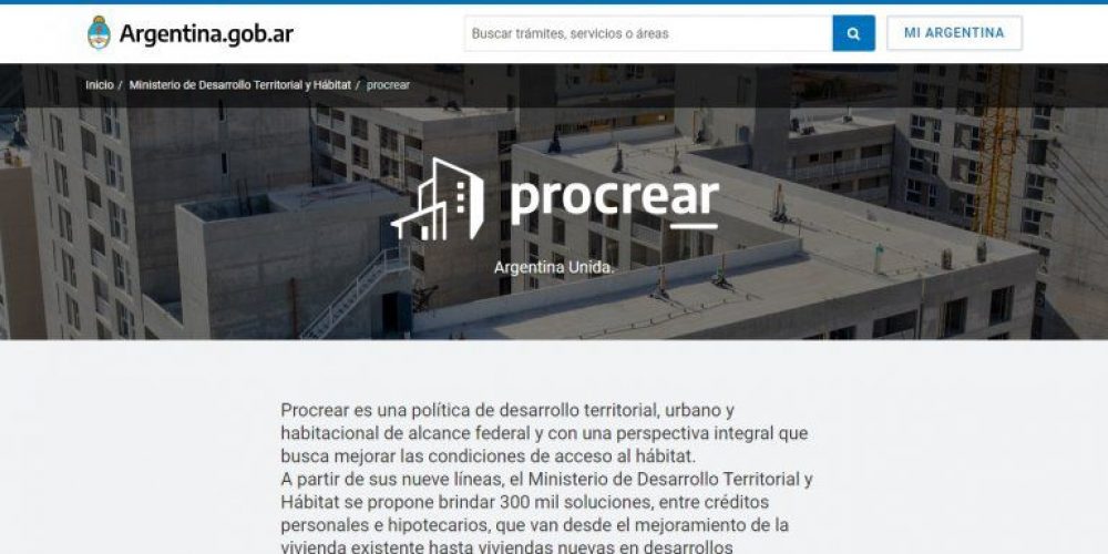 Nuevo Procrear: ya hay 120 mil inscriptos y 5 millones de consultas