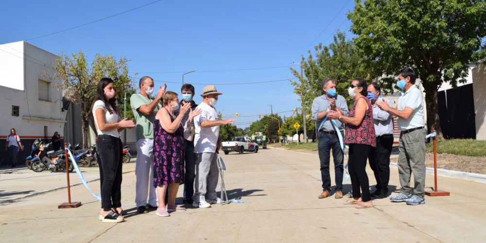 El Gobierno de Chajarí inauguró una nueva Obra de Pavimentación