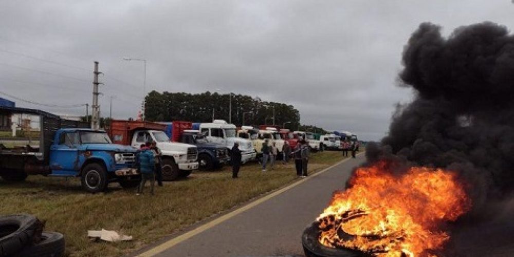 Se endurece el paro de transportistas en Entre Ríos