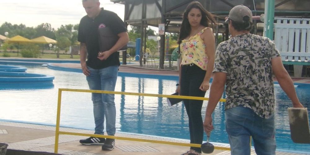 Gisela Galian y Cristian Repetto realizaron un relevamiento en el Parque Termal