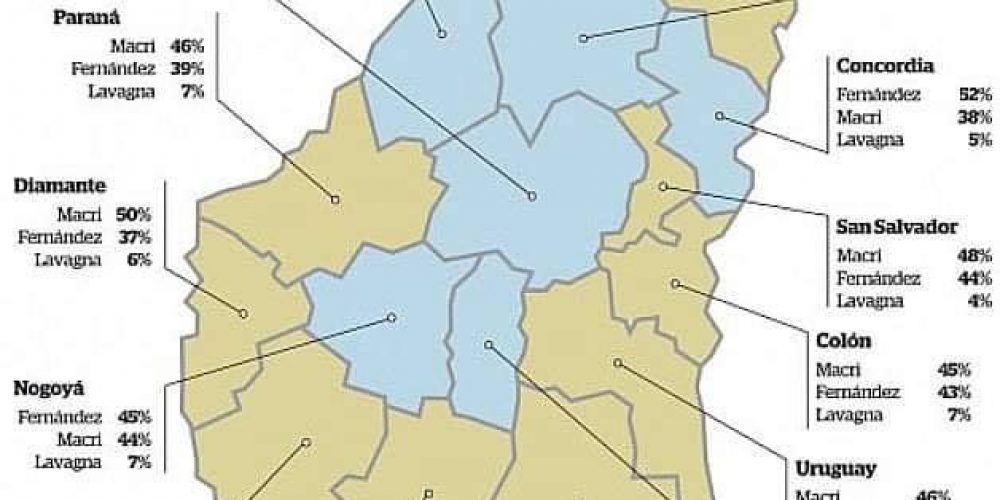 Departamento por departamento: el resultado electoral en Entre Ríos