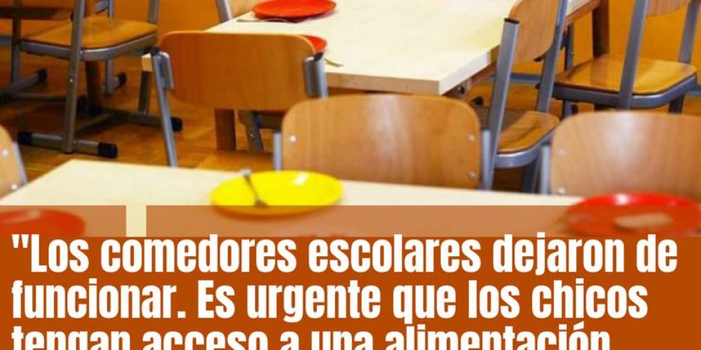 Concejales expresaron su preocupación por la suspensión del servicio de comedores escolares