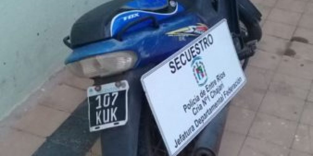 Hurto de la moto: la Policía secuestró el rodado cuando la conducía un hombre de 27 años