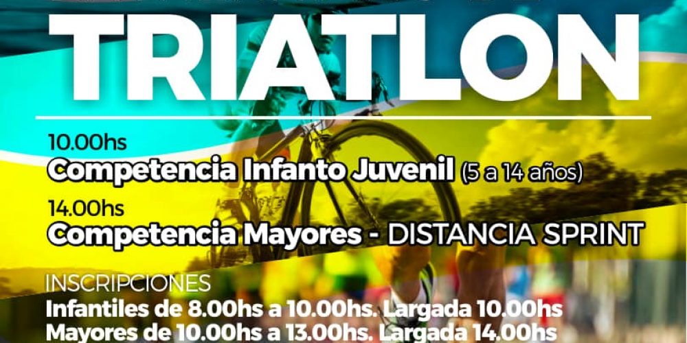 En Federación se realiza el Triatlón Nacional del Lago y la Fecha de Infanto – Juvenil