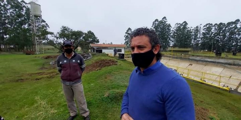 El Intendente visitó la Planta Sanitaria