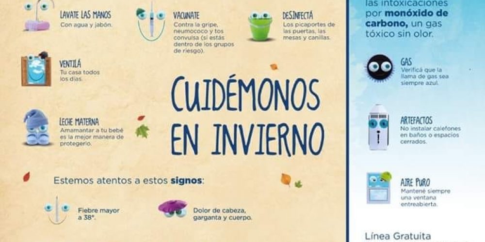 Ante las bajas temperaturas, la Dirección de Salud recomienda